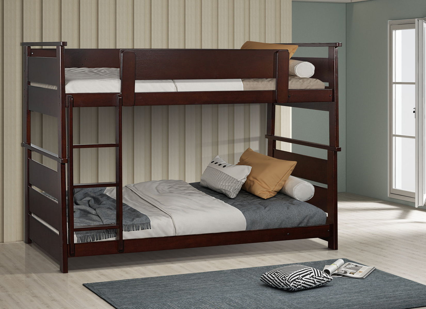 Hampton – Bunkbed - Espresso Kids and Teens Homeville Store.