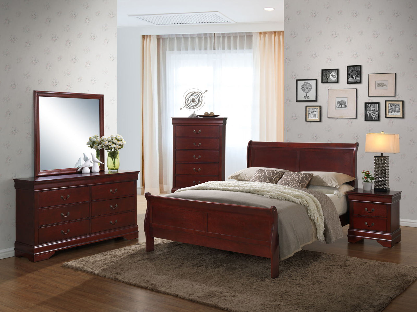 Louis Philippe – Wood - Dark Brown