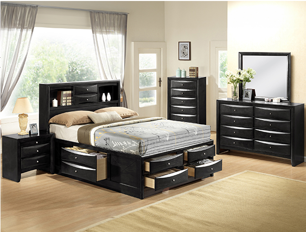 Emily Storage Grey Bedroom