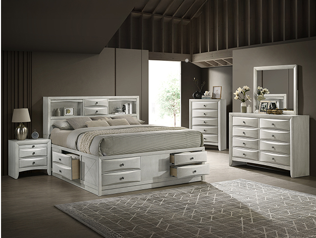 Emily Storage White Bedroom