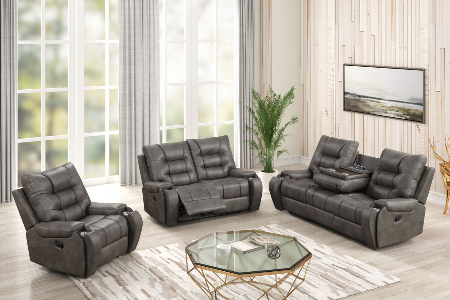 Bronco Grey Loveseat