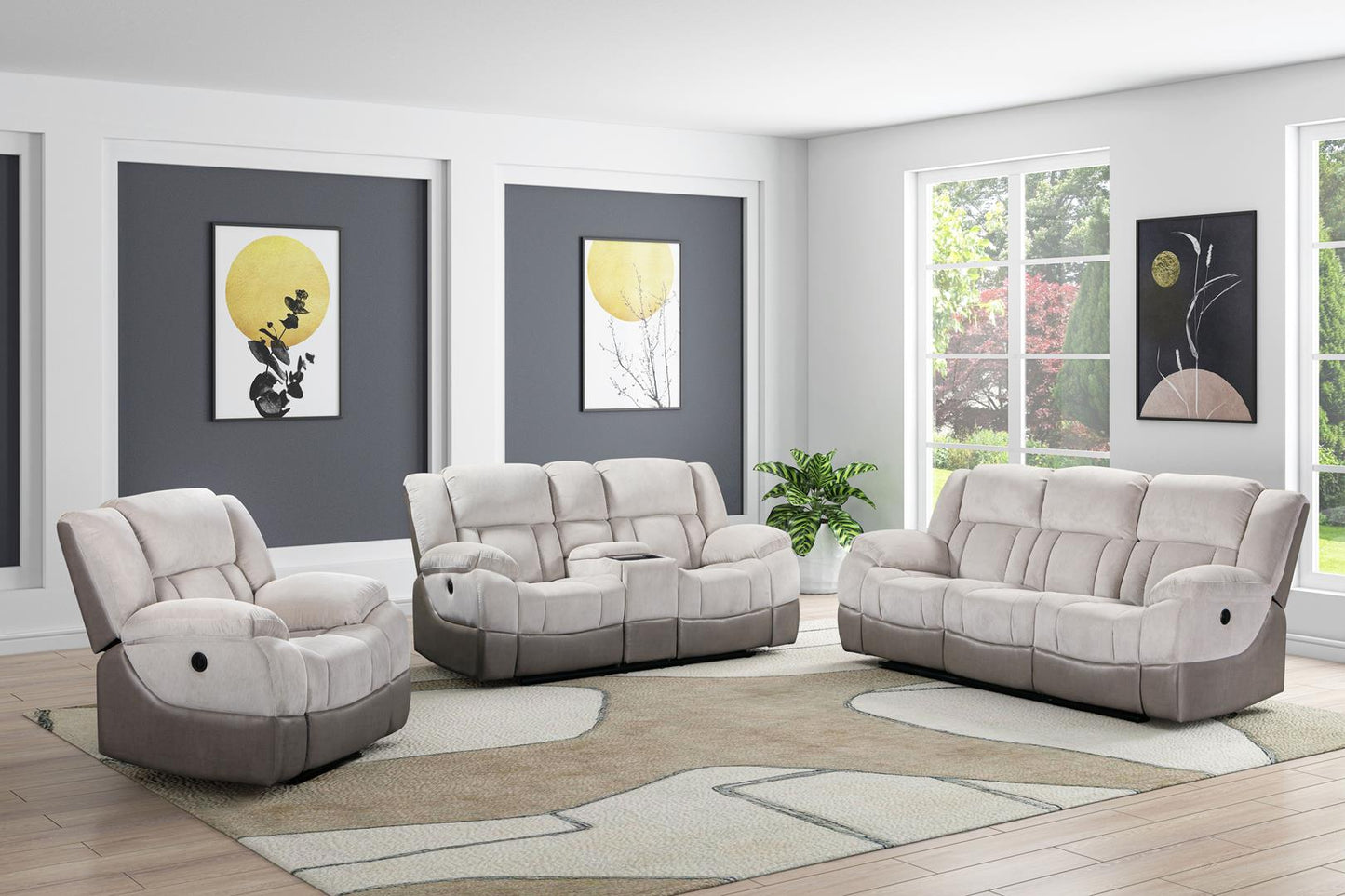 Yukon Sectional Light Grey