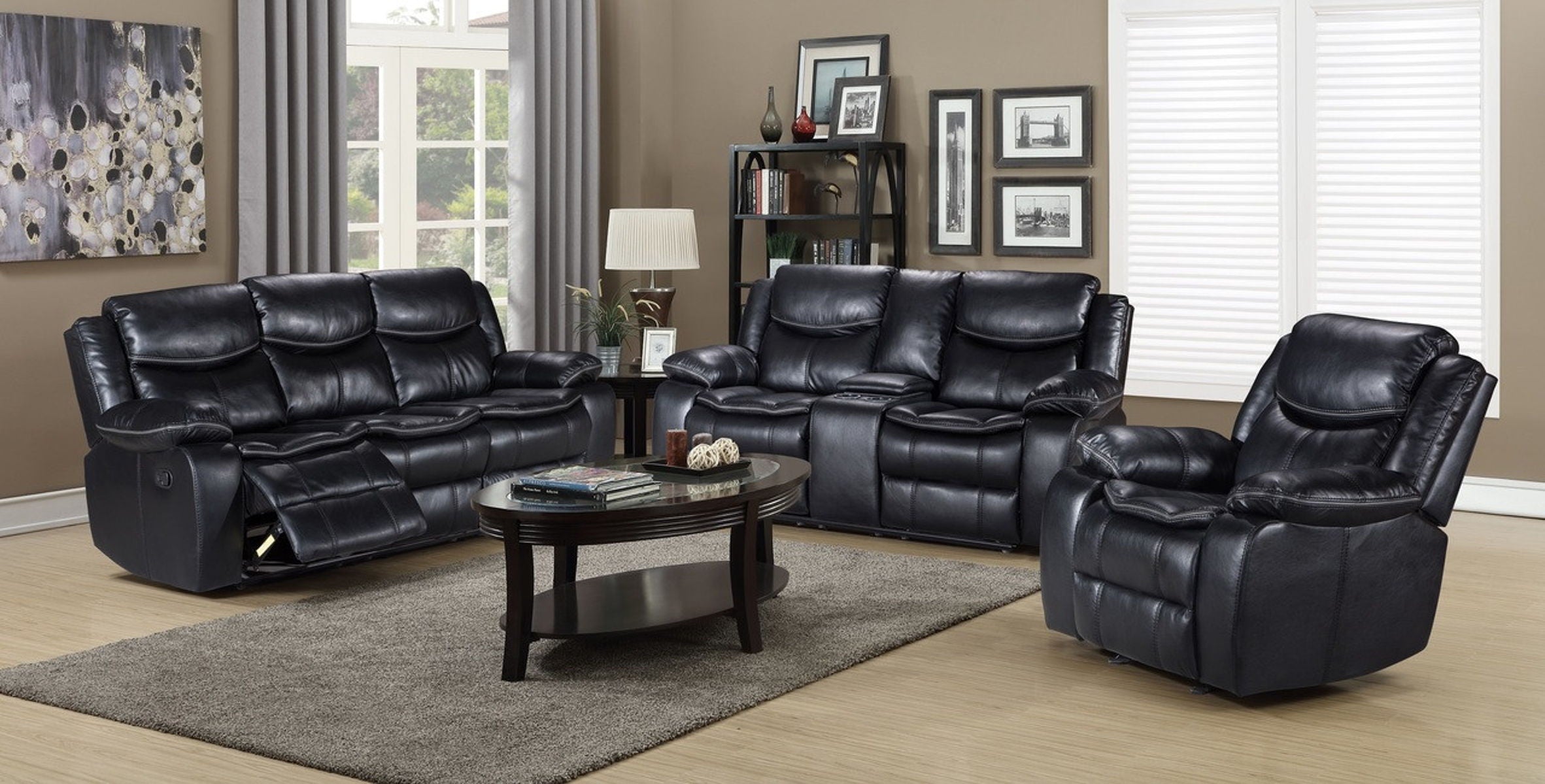 Emerson Black living room collection