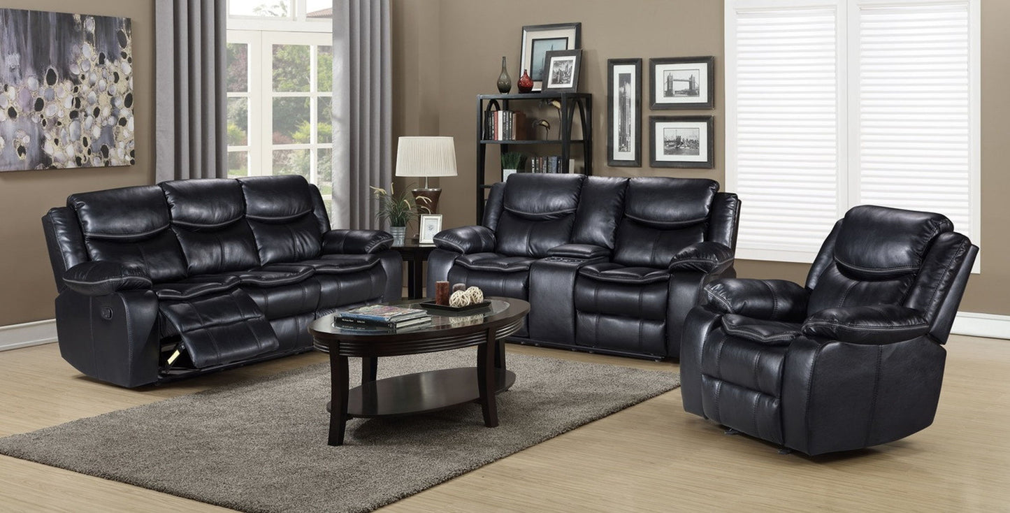 Emerson Black Loveseat