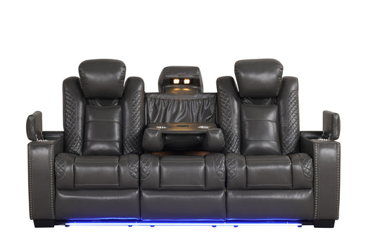 Journey Grey Power Sofa
