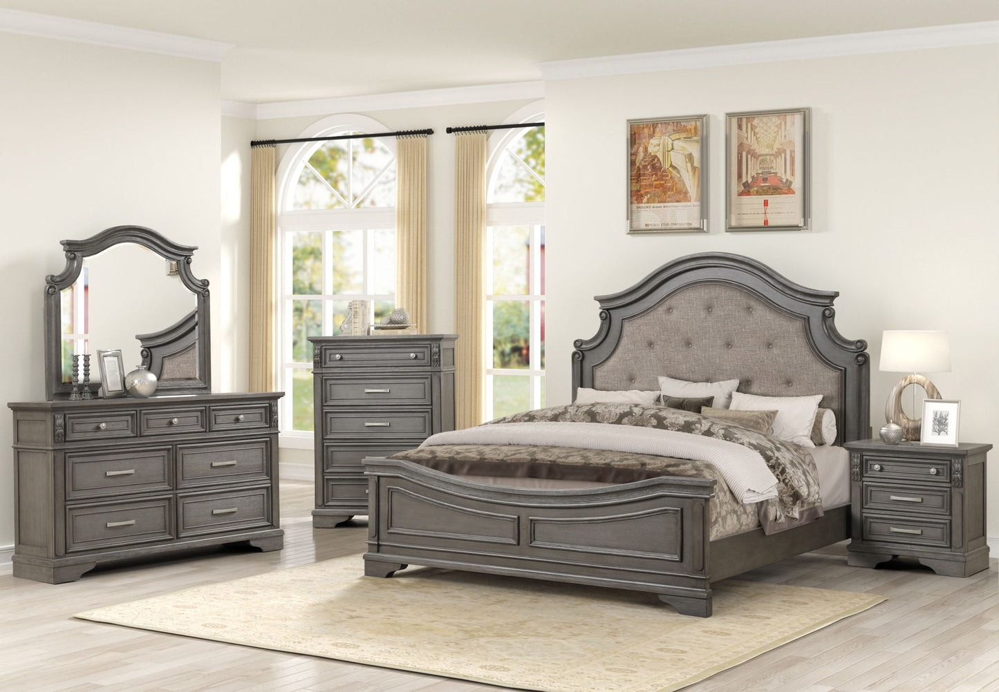Selena Grey Nightstand