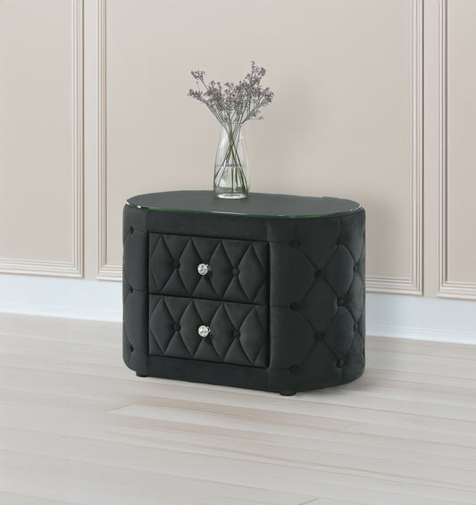 Voltare Night Stand Black - 5212BK-2