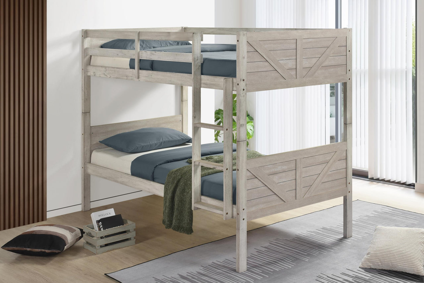 Barn T/T White Bunkbed