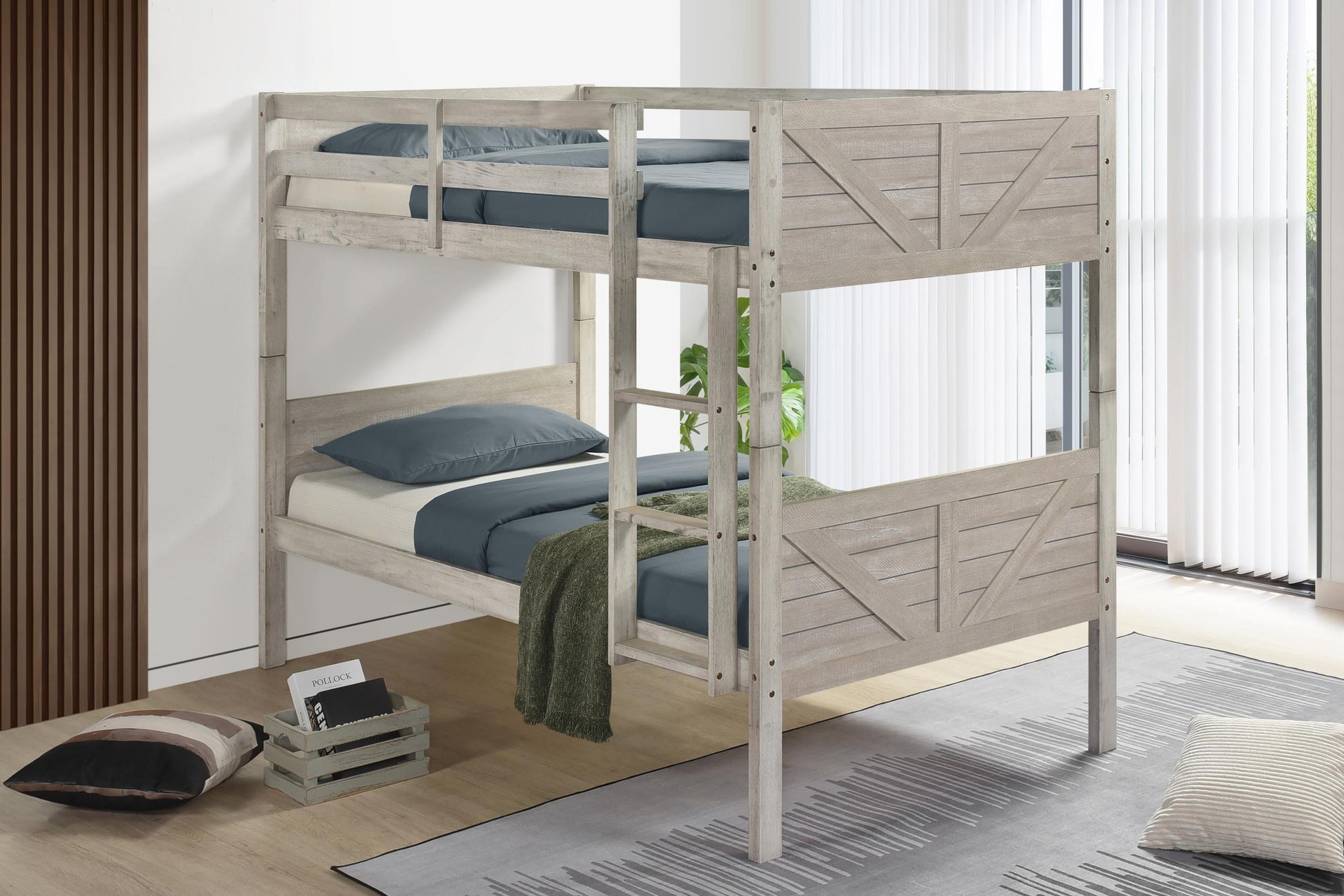 Barn T/T White Bunkbed