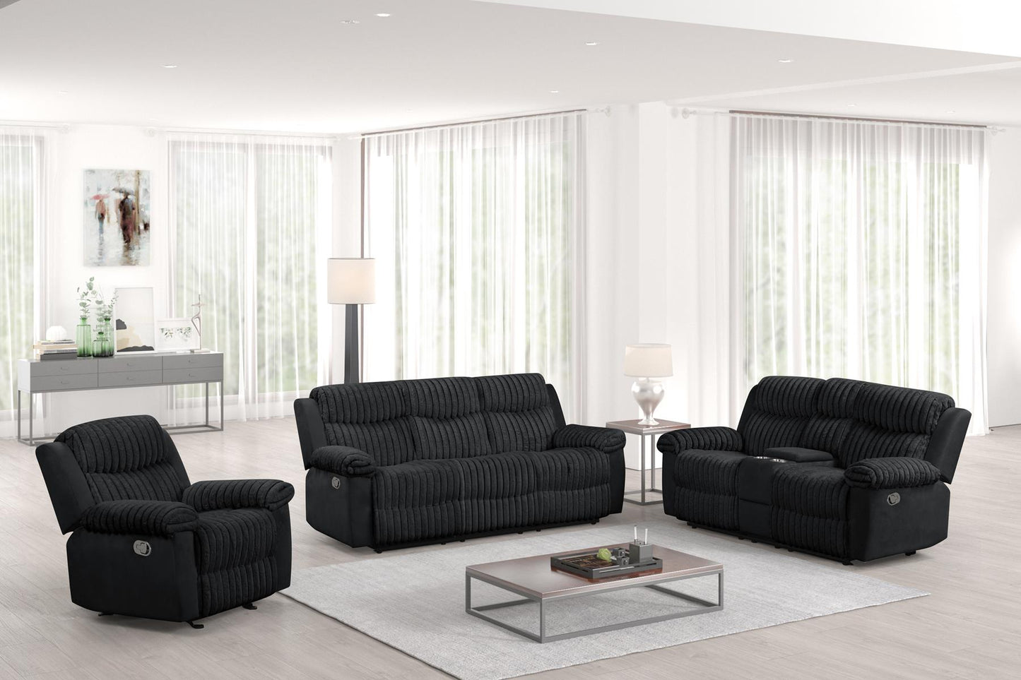 Calgary Black Sofa