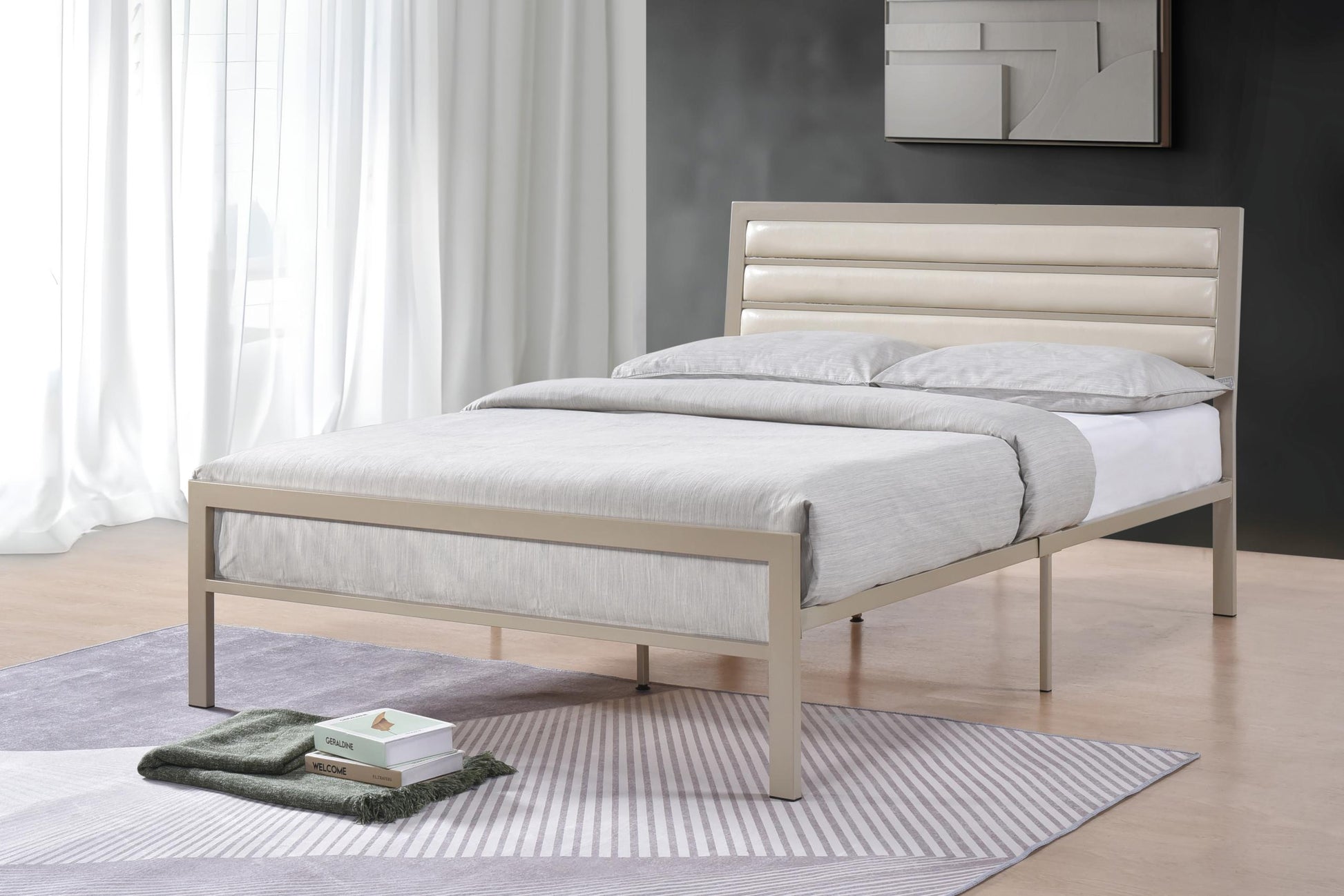Clinton Full Bed Gold