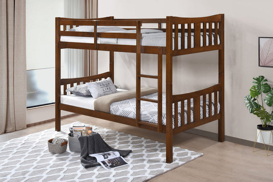 Caribou – Twin Over Twin Bunkbed – Dark Oak