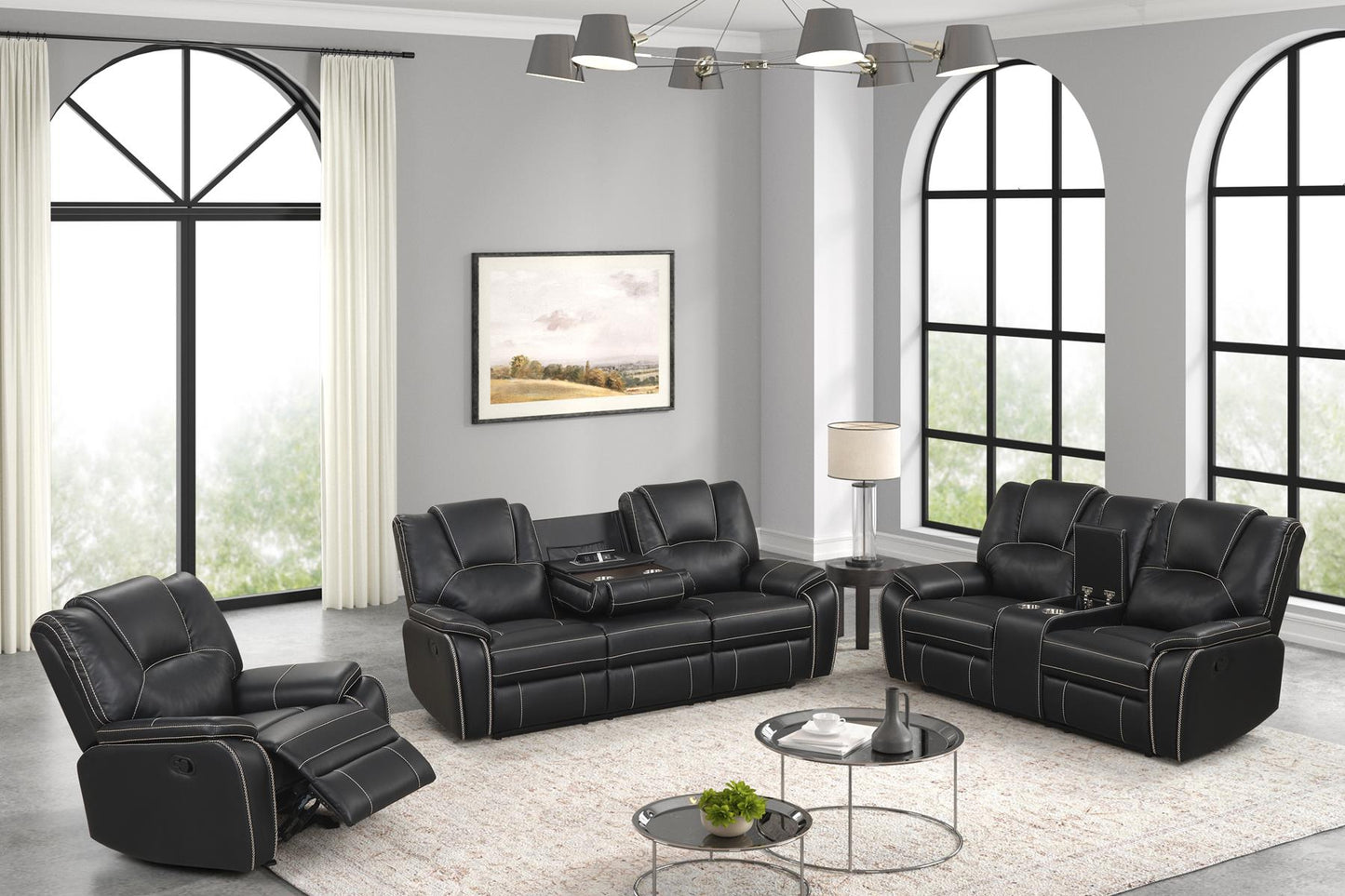 Granada Black Sofa