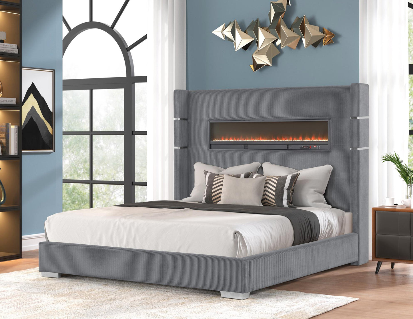 Harmony King Bed Grey