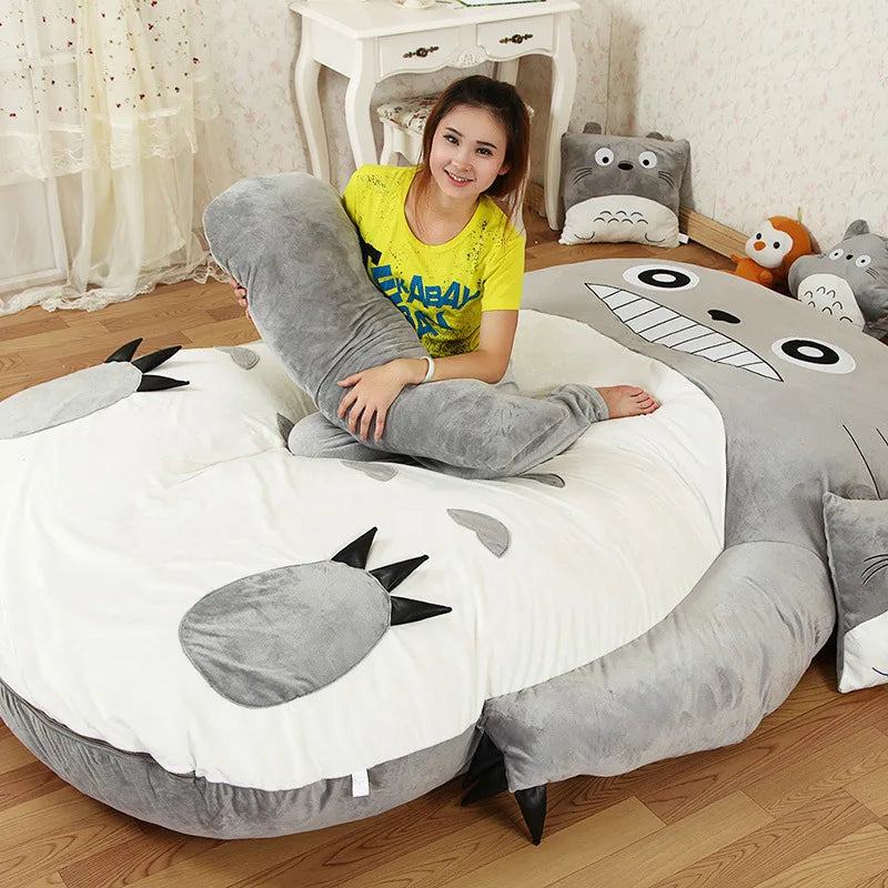 Large Lazy Sofa Floor Mattress for Resting Beanbag Tatami. Twin Full Queen Size