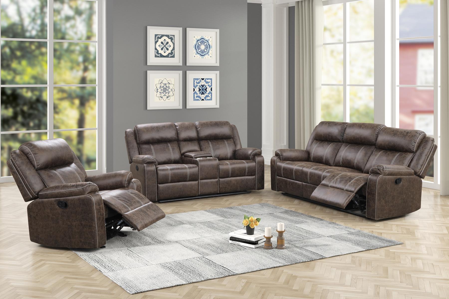 Lucca Brown Sofa