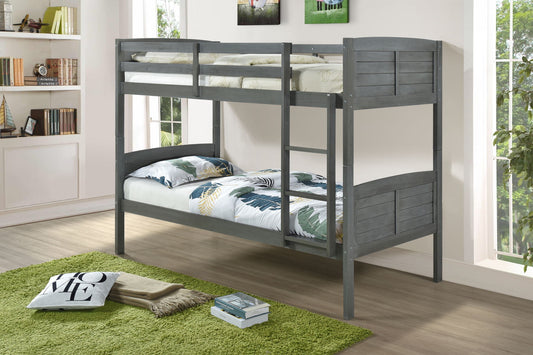 Lego – Twin Over Twin Bunkbed – Gray  Kids and Teens  Homeville Store.