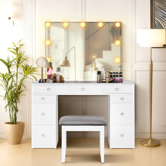 Sparkle Vanity With Stool