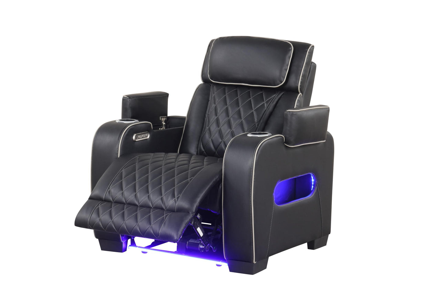 Titan Black Power Recliner
