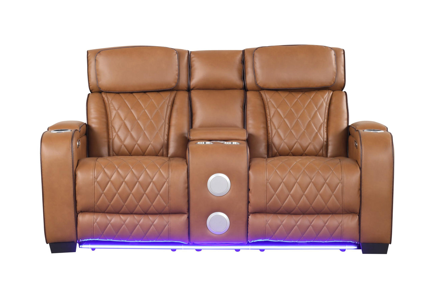 Titan Brown Power Loveseat