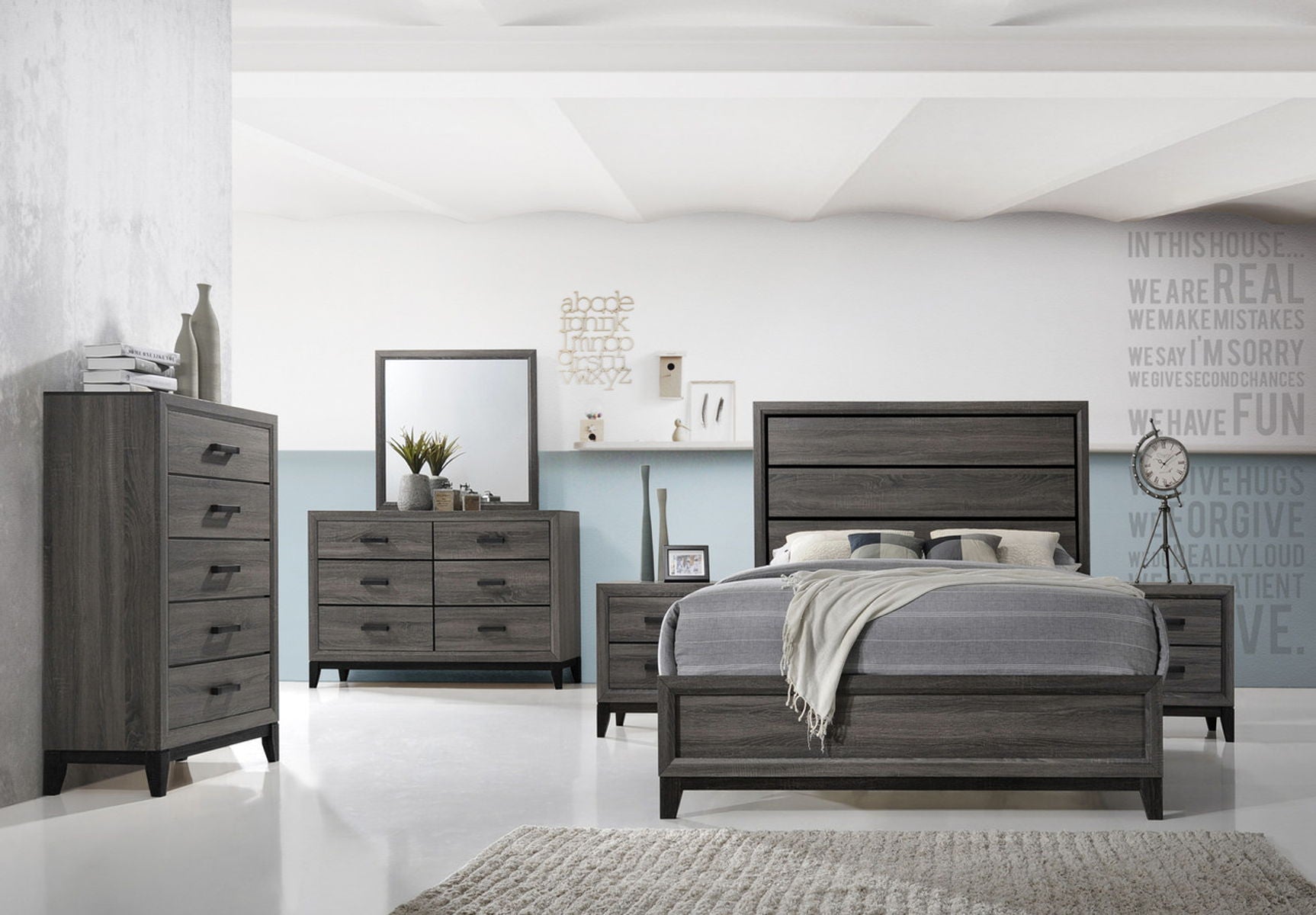 Tyler – Bed – Dark Gray  Kids and Teens  Homeville Store.
