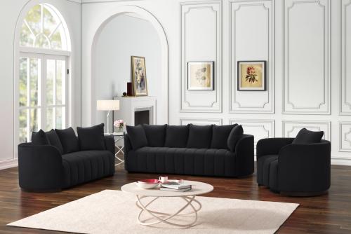 Vogue Black living room set