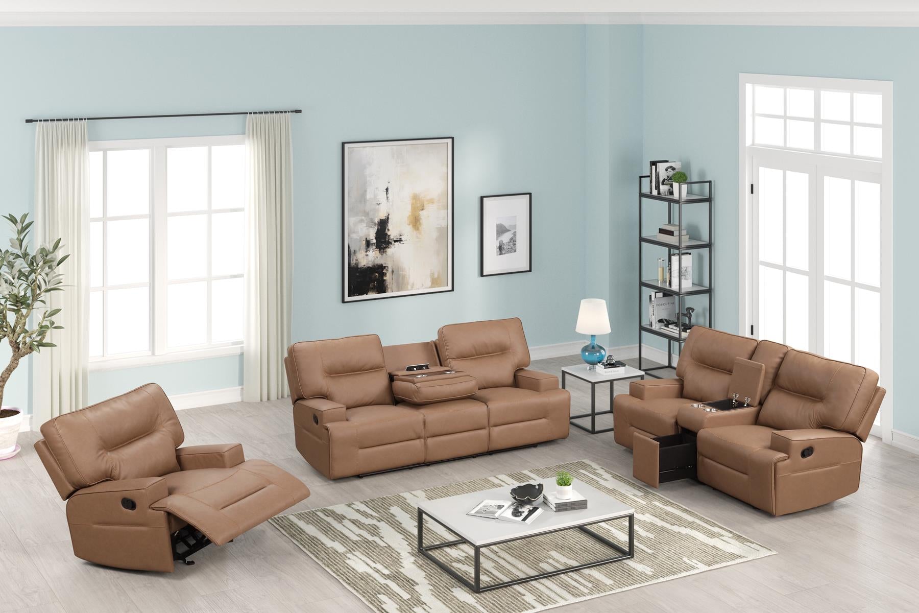 Zurich Loveseat Camel