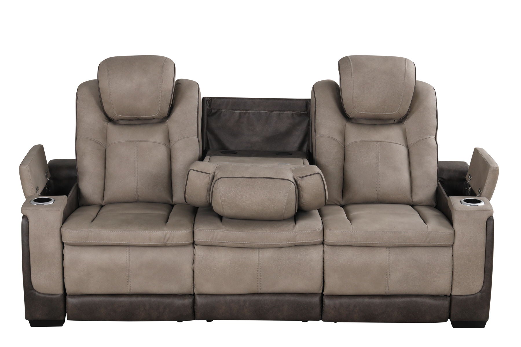 Woodland Brown Power Sofa