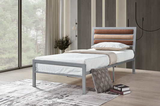 Clinton Twin Bed Silver