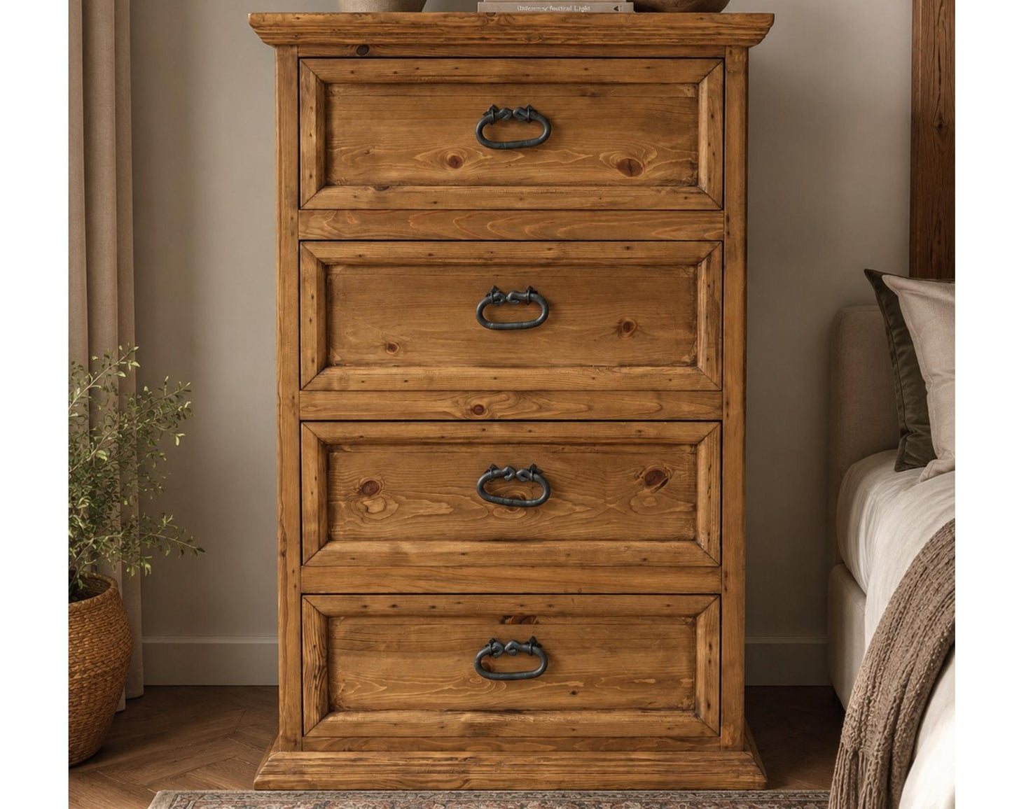 4 Drawer Nogal Chest