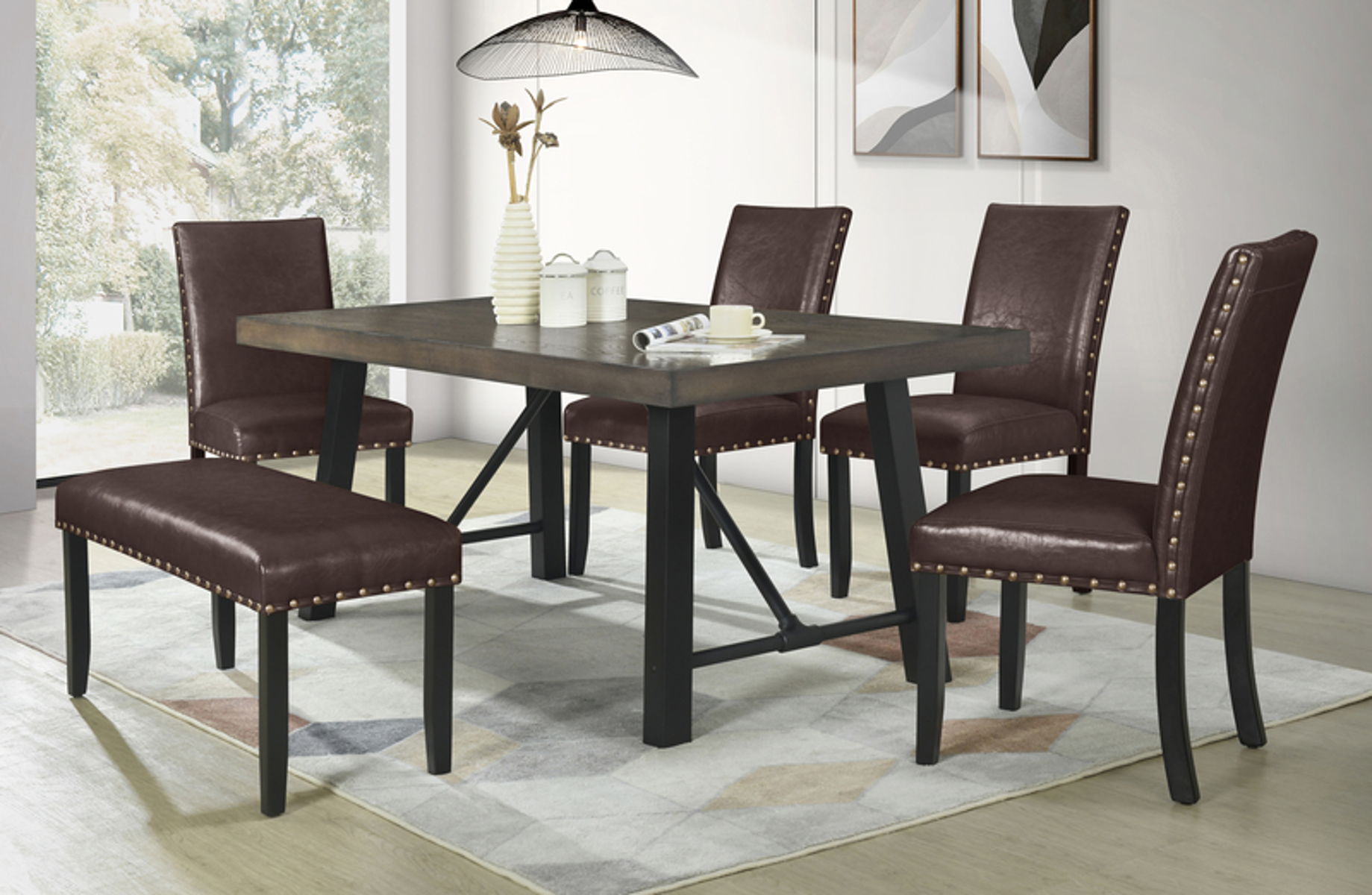 Rustica Vienna Brown Dining Table