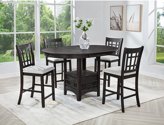 2795BK-5P Hartwell CT HT Dining Charcoal/Black