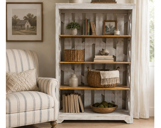 Las Cruces Bookshelf White | (1 in Stock)
