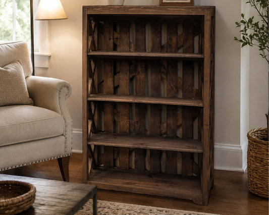 Las Cruces Bookcase Wax Walnut | (1 in Stock)