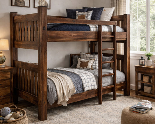 Walnut Twin/Twin Bunk Bed