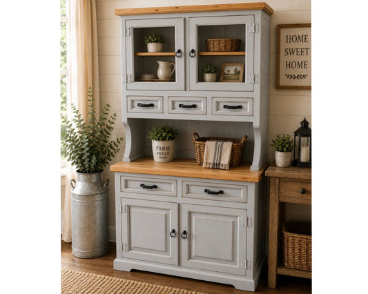 Las Cruces Hutch Gray | (1 in Stock)